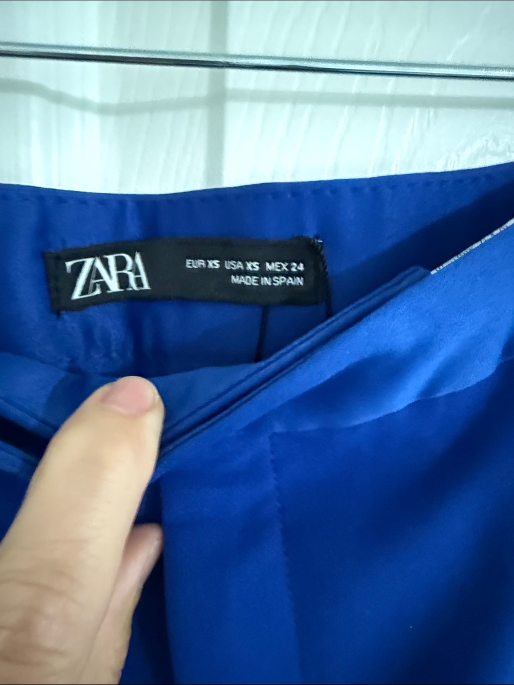 Zara Cobalt Blue Cropped Tailored Ankle Trousers - Picture 4 of 7